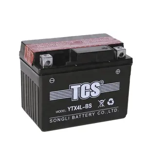 YTX4L-BS 12v البطارية صيانة مجانية Yt4lbs دراجة نارية البطارية
