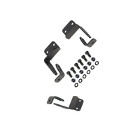 Kit de montage latéral personnalisé pour fixation sans support arrière, support en acier noir, pour poste de travail, bureau, pièce de mobilier de bureau