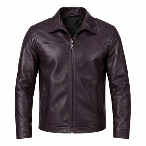 Custom <b>Men's</b> Leather <b>Flight</b> <b>Jackets</b> with Classic Silhouette Durable Construction Comfortable Lining and Wholesale Supply - Product Image 1