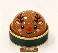 Anna Kawaii Christmas Dumpling Squishy Blind Box pour Enfants, Petits Cadeaux de Noël, Faveurs de Fête de Noël, Cadeau de Vacances, Jouet Anti-Stress