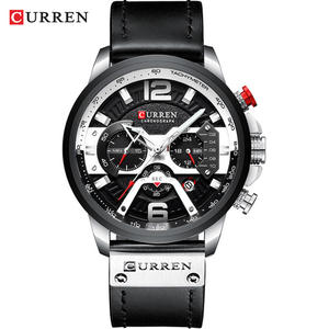 Reloj de Cuarzo Deportivo para Hombre CURREN 8329, Reloj de Pulsera Casual Impermeable para Hombre, Relojes de Piel de Moda - Product Image 2