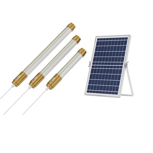 Tube LED solaire IP65 T5, éclairage haute efficacité pour chambres/entrepôts/toilettes, PVC/PC, alimentation par batterie, 6000K - Product Image 4