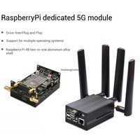 KaishengCentury Raspberry Pi 4B khusus 5G modul jaringan penuh ponsel Remote SSH Shell guanhtong RM500U Router gratis pengiriman