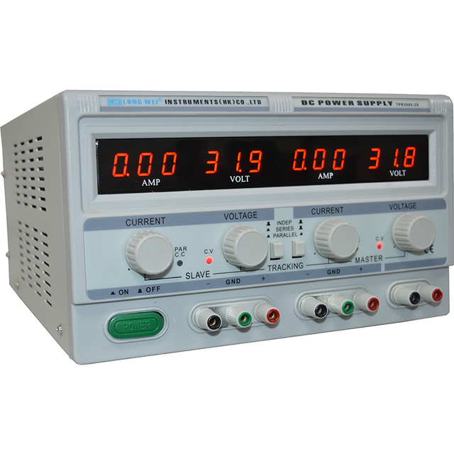 TPR-3010-2D 30V 10A Bench Teaching Low Frequency Linear 4 Display 3 Digital Parallel Serial Lab Dual Output DC Power Supply