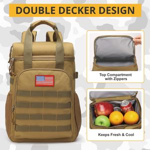 Expandable Insulated Polyester Food Delivery <b>Backpack</b> with 24L Large Capacity <b>Cooler</b> Lunch Bag - Product Image 5
