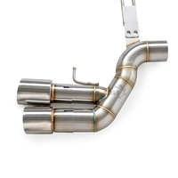 Kit d'échappement arrière en acier inoxydable pour BMW M5 F90 4.4T 2017-2021, tuyau d'échappement droit, modification acoustique de la voiture, amélioration