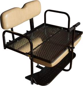 Бежевый EZGO TXT, тележка для гольфа, комплект заднего флип-сиденья с китайского завода - Product Image 4