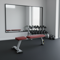 ASM-L1045 Banc plat commercial à vendre, équipement de gym, banc plat adapté aux salles de sport