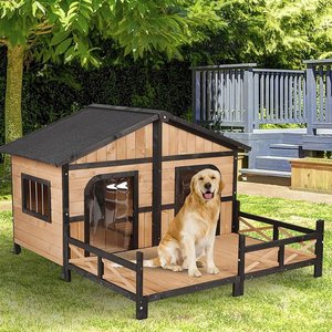 Moderne Dier Kooi Massief Hout Opening Dak Hond Huis Voor Kleine Huisdier Huis - Product Image 6