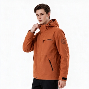 Veste de randonnée unisexe pour l'extérieur avec doublure en graphène, capuche fixe, fermetures éclair imperméables, poignets et ourlet ajustables, 13 couleurs - Product Image 3