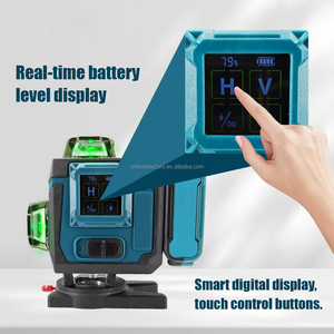 Livella Laser a Raggio Verde Senza Fili 360° °   <span class=keywords><strong>Strumento</strong></span> di Misurazione Autolivellante 4D a 16 Linee con Treppiede, Due Batterie e Cassetta degli Attrezzi - Product Image 3