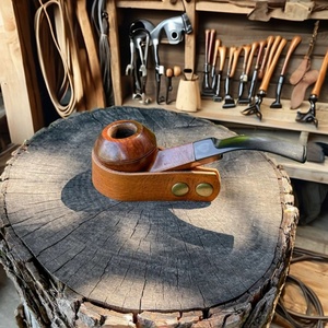 Support de présentation pour pipe en cuir vintage personnalisé BOSHIHO, durable et portable, pour cigares, accessoires de cigares, rangement - Product Image 4