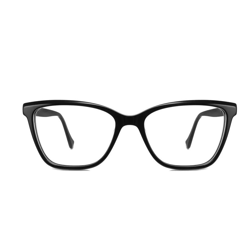 نظارة عصرية بتصميم جديد مربعة الشكل مزودة بمجموعة من ملمع التركيبات اللاصقة من مادة الأسيتات نظارة عصرية للجنسين