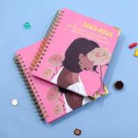 Carnet de notes en spirale avec impression personnalisée, planificateur de soins personnels, carnet de notes