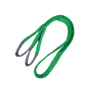 CE 인증 WLL 2Ton 60mm 1M 플랫 아이 짠 리프팅 벨트 슬링 리프팅 제품 용 고강도 폴리에스터 웨빙 슬링 - Product Image 2