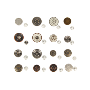 High Quality Brass Zinc Alloy Denim Cover Garment Replacement 20mm 25mm Jeans Accessories <b>Button</b> for Jeans Garment - Product Image 4