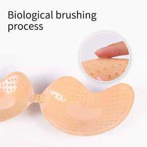 Áo ngực dán silicon không dây, không gọng, kiểu dáng quả xoài, dành cho nữ, size F, liền mạch, không lộ, có khóa cài phía trước - Product Image 3