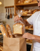 Emballage personnalisé OPP de qualité alimentaire, sacs transparents jetables autocollants pour tranches de pain grillé, beignets, biscuits, sacs auto-scellants