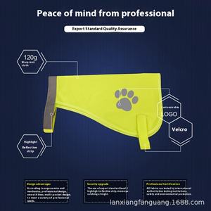 เสื้อกั๊กป้องกันสะท้อนแสงสีเหลืองเรืองแสงแบบง่ายสำหรับสุนัขเสื้อผ้าสำหรับสัตว์เลี้ยงตอนกลางคืนเพื่อความปลอดภัย - Product Image 3