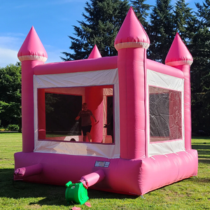Pembe ticari sıçrama ev üfleyici ile şişme oyun parkı şatosu fedai - Product Image 3