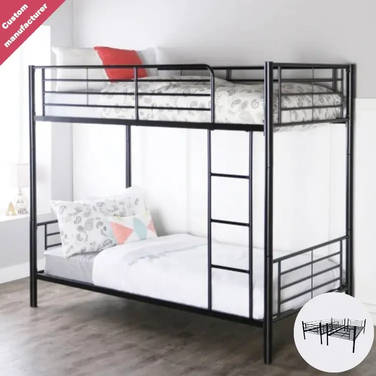 Junqi Wholesale Bunk Bed For Adult Modern Heavy Duty Double Metal Detachable Bunk Bed