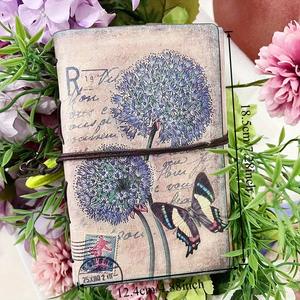 Carnet de notes vintage en cuir de vachette, 90 feuilles A6, journal personnalisé imprimé, imperméable, écriture possible, papeterie de voyage, classeur - Product Image 3