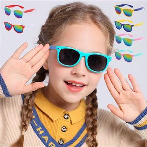 2023 nouveau bébé riz ongles lunettes de soleil en gros couleur enfants lunettes usine hommes et femmes - Product Image 1