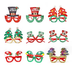 Vente en gros d'usine, lunettes de Noël écologiques réutilisables pour adultes et enfants, accessoires amusants pour fêtes - Product Image 1