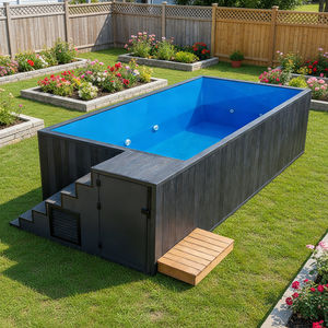 <span class=keywords><strong>Piscine</strong></span> extérieure en fibre de verre sur structure en acier de 20 pieds ou 40 pieds, avec spa chauffant et accessoires pour <span class=keywords><strong>piscine</strong></span> conteneur - Product Image 2