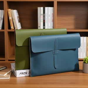 Porte-documents et sac de rangement pour examens en cuir PU Boshiho A4 – Personnalisation pour entreprises - Product Image 4