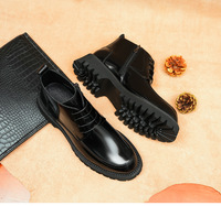 Nouvelles Bottes pour Hommes Grande Taille en Cuir de Vachette Respirant – Chaussures Habillées Professionnelles pour le Bureau et la Carrière