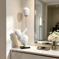 Evelyn Top Sale Grand ours polaire en résine grandeur nature pour la décoration de la maison, du sol et de la table