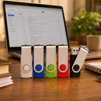 Flashdisk USB 2.0 Custom Logo 32GB, Bahan Logam Zinc Alloy, Pen Drive, Memory Stick 4GB 8GB 16GB 64GB 128GB 256GB, USB Memorias