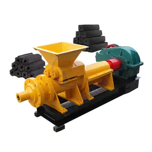 Sawdust Pyrolysis Charcoal Pulverized Coal Make Screw Propeller Press Cheap For Briquette Machine