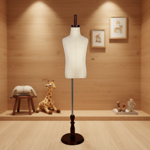 Mannequin enfant ajustable amélioré pour la confection de vêtements, 2-3 ans, torse en mousse avec support pour l'affichage de bijoux et de vêtements - Product Image 2