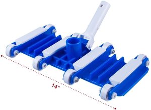 Rueda profesional de 14 \ "con mango giratorio de Metal con cabezal de vacío Flexible automático de alta calidad para uso en <span class=keywords><strong>piscina</strong></span> - Product Image 2