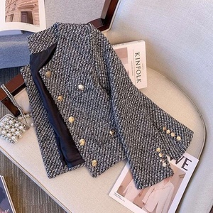 Blazer di Lusso Stile Francese Streetwear 2026 per Donna, Giacca in Tweed di Design, Collezione Primavera Autunno, Cappotto Elegante Ispirato - Product Image 4
