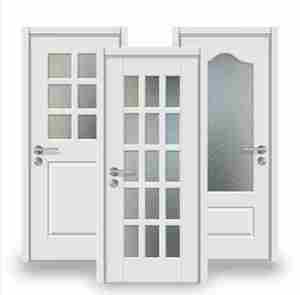 SUNZION Nouvelle conception de porte intérieure en verre composite en bois massif pour bureau, villa, hôtel, maison, chambre à coucher, salle de bain - Product Image 6