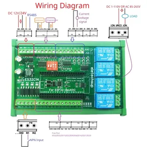 Dc 12V 24V ESP32 Board mở rộng kỹ thuật số <span class=keywords><strong>Analog</strong></span> DAC ADC IO Wifi chuyển tiếp es32c14 mô-đun cho <span class=keywords><strong>Arduino</strong></span> PLC nhà thông minh iốt DIY - Product Image 2