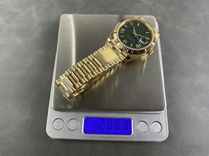 Montre mécanique étanche de qualité supérieure 41 mm, usine PPM, acier 904L, mouvement 3255, 228238, poids 208 g, montre verte, modèle Président - Product Image 2