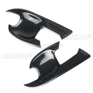 Lot de 4 garnitures de protection pour poignées de portes extérieures de voiture, décoration DIY, LHD, pour Toyota Highlander/RAV4 XA50 2019 2020 2021 - Product Image 2