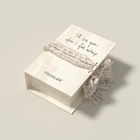 Boîte de rangement pour bijoux magnétique écologique, série Cœur de fille, lettre d'amour manuscrite, ambiance amoureuse, confession, cadeau de livraison