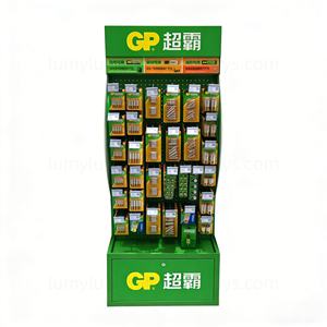 Support d'affichage de piles antivol avec armoire de rangement verrouillable et crochets, présentoir de supermarché pour piles AA/AAA - Product Image 3