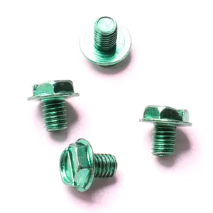 Manufacturer M4*5 M4*8 Zinc Green Grounding Screw Used For Fastening Ground Conductor