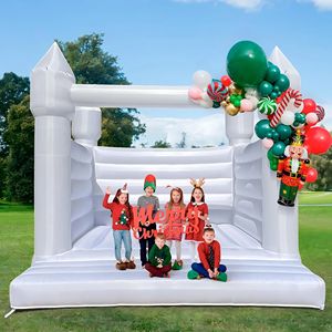 Oxford 13 'X 13 '<span class=keywords><strong>Casa</strong></span> de rebote blanca Alquiler de fiesta comercial Puente de gorila blanco Inflable Luna Saltando Castillo hinchable - Product Image 4