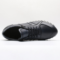 Chaussures de sport pour hommes en gros d'usine, baskets noires de marche et de course, respirantes et antidérapantes