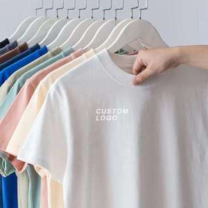 เสื้อยืดผู้ชายคุณภาพสูง ผ้าฝ้าย 100% หนัก 230gsm ทรงโอเวอร์ไซส์ รับสกรีนโลโก้ เสื้อยืดเปล่าสำหรับผู้ชาย - Product Image 1