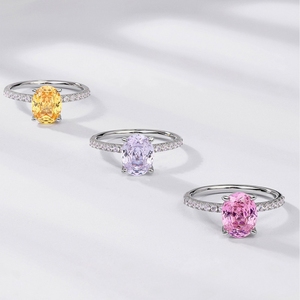 MUSHAN Jewelry Factory Pigeon Egg Colored Gemstone <strong>Ring</strong> S925 Silver <strong>Millennium</strong> Rose Cut Colored Zirconium Engagement Finger <strong>Ring</strong> - Product Image 5