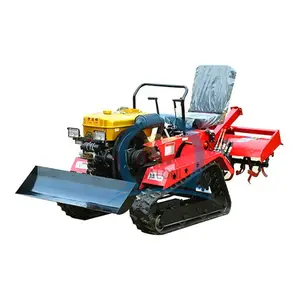 hot sale 80hp mini crawler tractor mini crawler cultivator for farm and garden