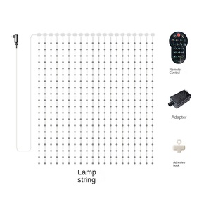 Luz de cortina de aplicación Control remoto impermeable alimentado por batería RGB LED PVC línea luz DIY programación Decoración Luz decorativa - Product Image 5